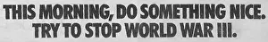 Typeface: This morning, do something nice.... font and text from Rec
