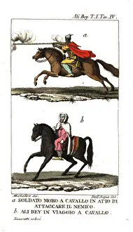 Viaggi: A Moroccan cavalry soldier and Ali Bey