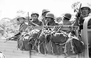 Camerapix: Moroccan troops in Zaire driving towards Dilolo