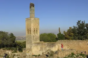 Maghrib: MOROCCO. Rabat. Chellah Necropolis. Minaret in