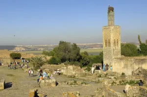 Maghrib: MOROCCO. Rabat. Chellah Necropolis. Minaret in