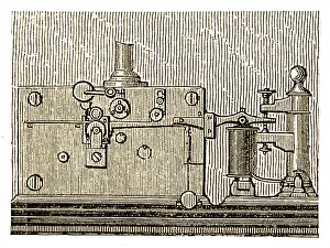 Telegraphy: Morse Telegraph Machine, 1889