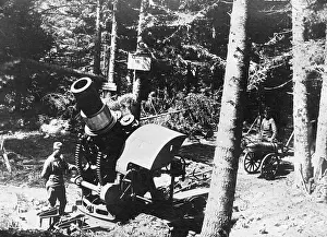 Tirol: A mortar in Tyrol, 1916