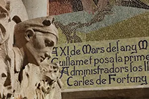 Guinardo: Mosaic, Administration Pavilion, Hospital de Sant