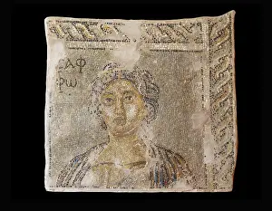 Sappho: Mosaic, Archaeological Museum of Sparta, Sparta, Laconia