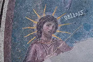 Emerita: Mosaic, Casa del Mitreo, Merida, Extremadura, Spain