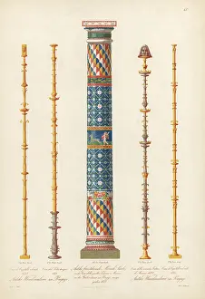 Epochs: Mosaic column and murals from Pompeii