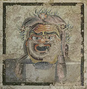 Emporion: Mosaic, Empuries Museum, Empuries, Catalonia, Spain