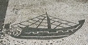 Lazio: Mosaic of the Square of the Guilds or Corporations. Ostia An