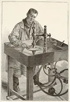 Polishing: Mosaic tile-making, France