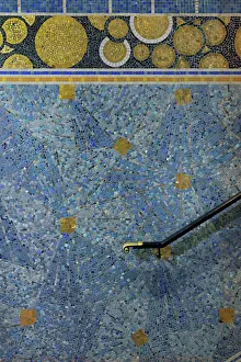 Handrail: Mosaics, Hotel d'Anjou, Angers, Maine-et-Loire, France