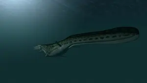 Mosasaur: Mosasaur swimming in prehistoric waters