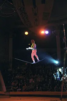 Equilibrist: Moscow circus, 1982