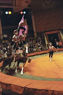 Acrobatic: Moscow circus, 1982