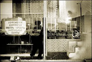 Muscovites: Moscow coffee bar with reflection