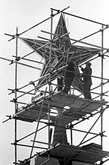 Scaffolding: Moscow Kremlin renovation, 1974