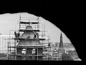 Scaffolding: Moscow Kremlin renovation, 1977