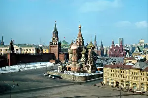 Rooftop: Moscow Kremlin and St. Basil?s Cathedral, 1973