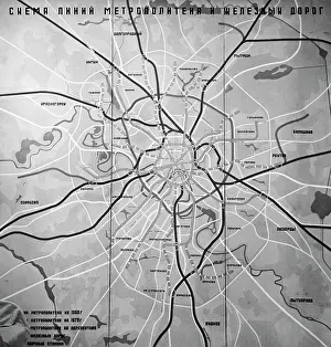 Budan: Moscow Metro map, 1971