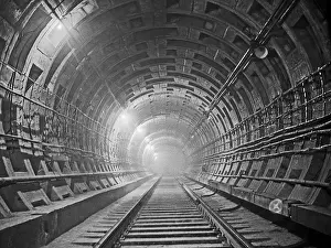 Gory: Moscow Metro tunnel under construction, 1958