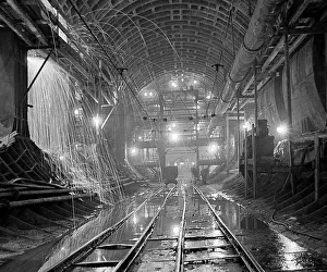 Finished: Moscow Metro tunnel under construction, 1974