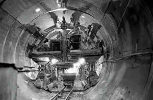 Finished: Moscow Metro tunnel under construction, 1987