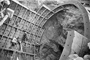Finished: Moscow Metro tunnel under construction, 1987