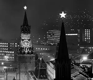 Spasskaya: Moscow at night, 1969