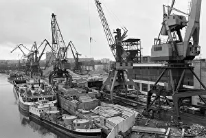 Unloading: Moscow River Port