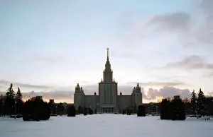 Sparrow: Moscow State University main building, 1997