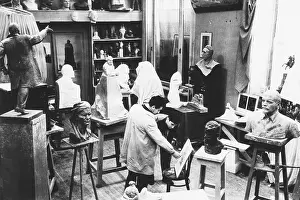 Kerbel: Moscow studio of monument sculptor, Lev Efimovich