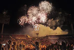 Fireworks: Moscow, USSR. Fireworks go offover