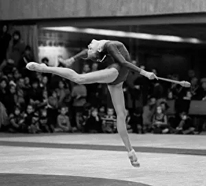 Rhythmic: Moscow, USSR. Soviet rhythmic gymnast
