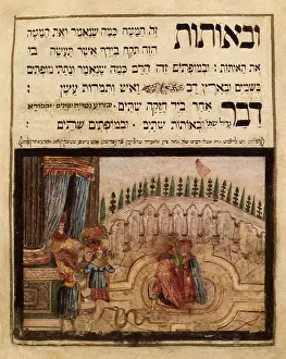 Manuscripts: Moses and Aaron before Pharaoh