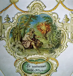 Oberbayern: Moses in front of the burning bush