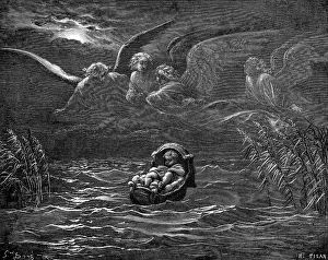 Pentateuch: Moses, Hebrew prophet, as child in the River