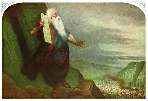 Worshiping: Moses on Mount Sinai