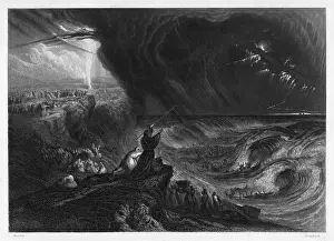 Exodus: Moses parting the Red Sea