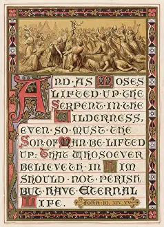 Israelites: MOSES RAISES SERPENT