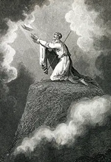 Sinai: Moses receiving the Ten Commandments