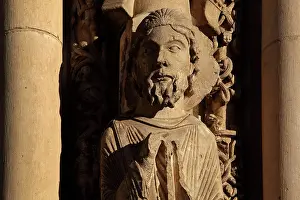 Splay: Moses, Royal Portal, Chartres Cathedral, Chartres, France