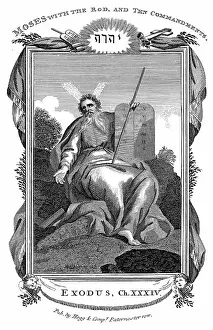 1808: Moses with the tablets inscribed with the Ten
