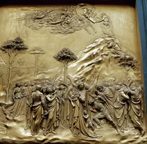 Tablet: Moses with the Tablets of Law. Gates of Paradise. Baptistry
