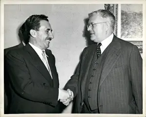 Flushing: Moshe Sharett of Israel, Dr Herbert V Evatt, New York, USA