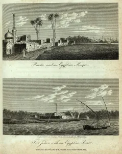 Rosetta: Mosque at Rosetta, and Fort Julien, Egypt