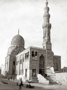 Kait: Mosque of Sultan Qaitbay or Kait Bey, Cairo, circa 1880s Egy