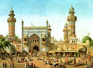Minarets: Mosque of Wazir Khan, Lahore, India