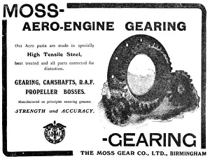 Gearing: Moss Aero Engine Gearing -1919