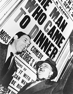 Walcott: Moss Hart and Alexander Walcott at the Boston tryout