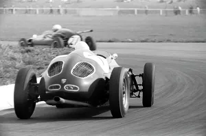 Gp Archive Collection: Moss in Porsche, Aintree, England